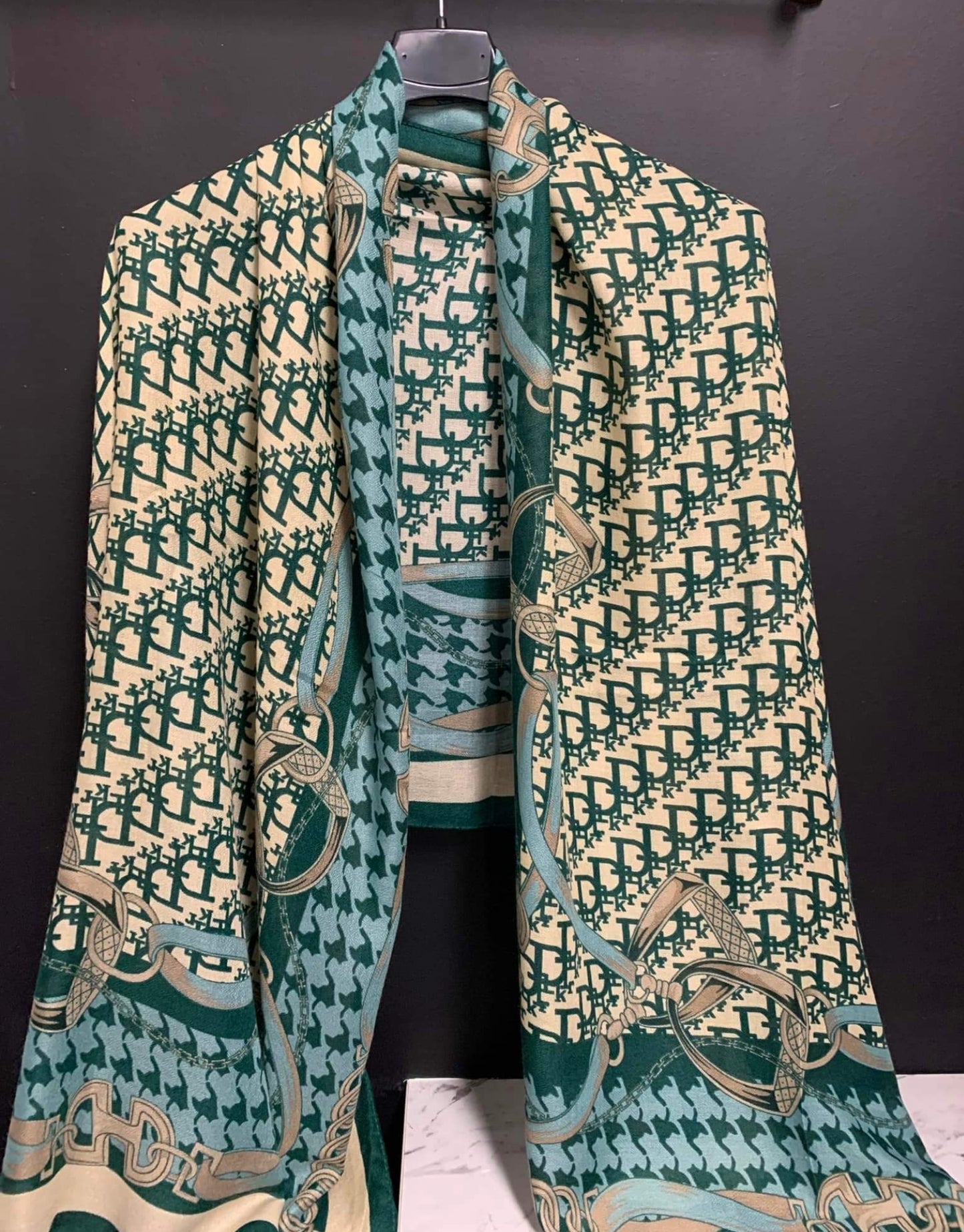 Scarve In Dior Inspired Print