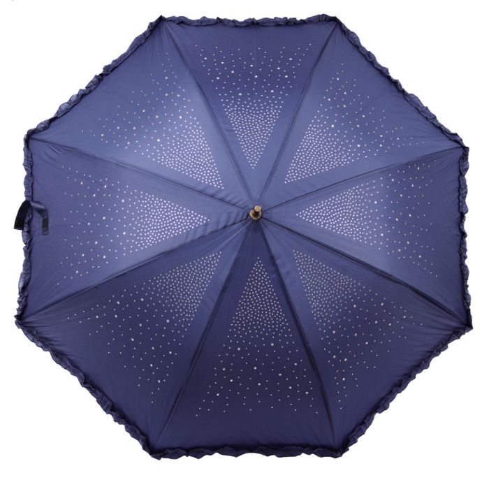 Umberella In Diamante Sparkle With Frills