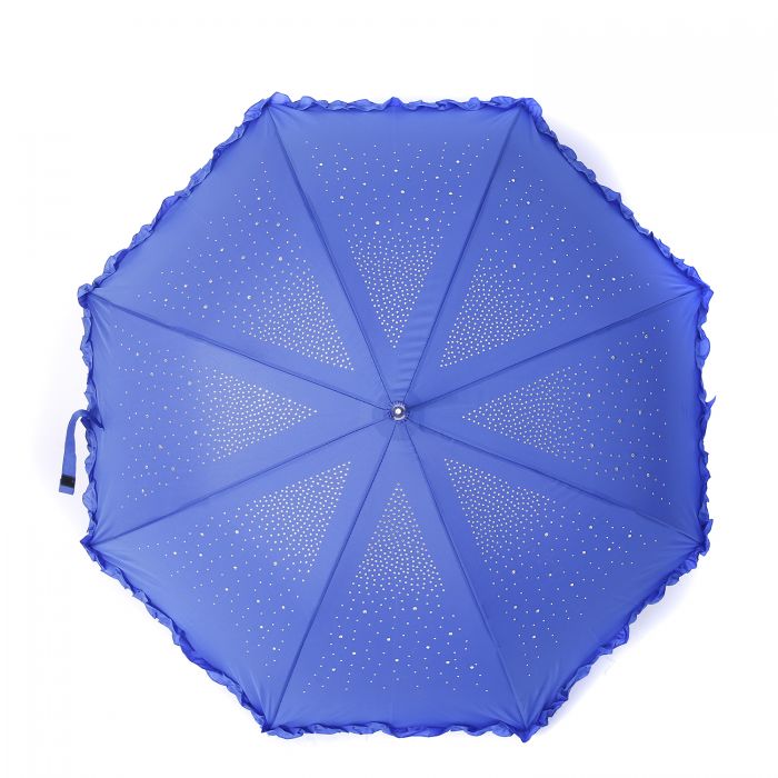 Umberella In Diamante Sparkle With Frills