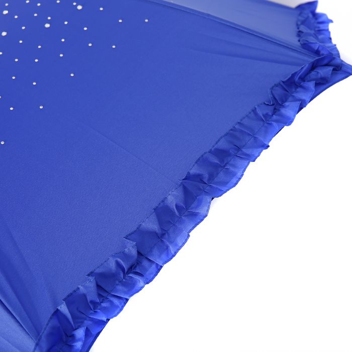 Umberella In Diamante Sparkle With Frills
