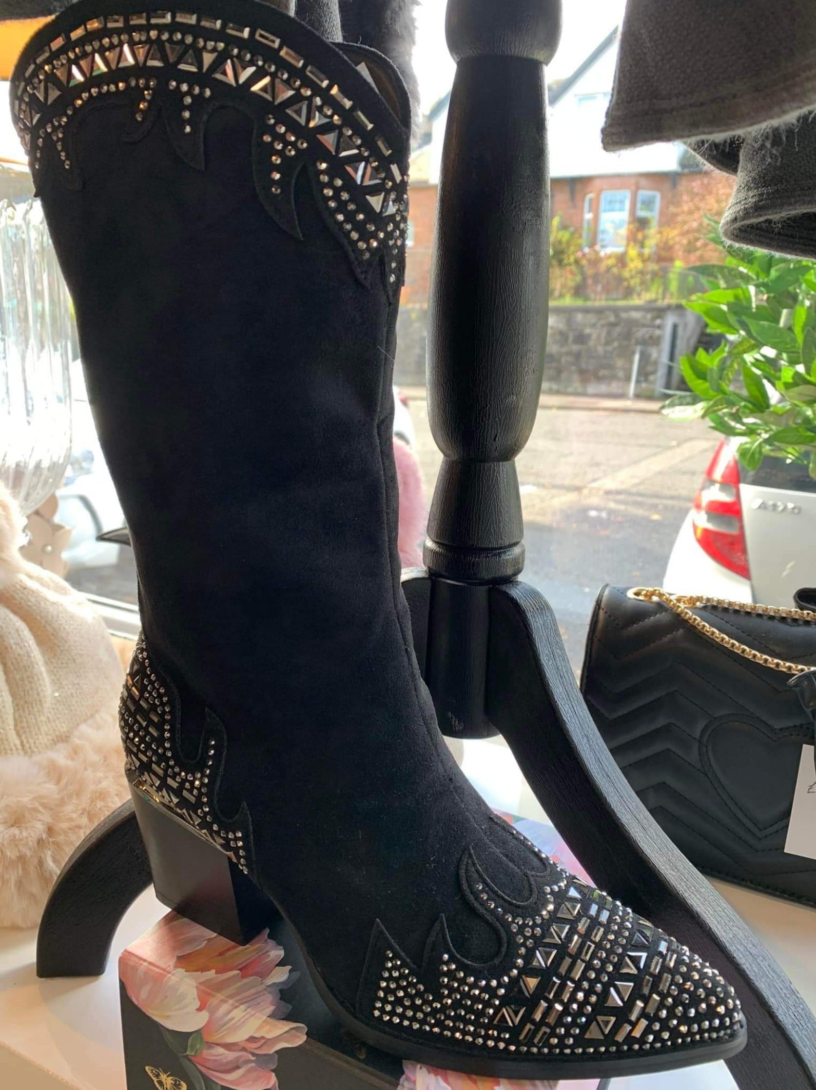 Bling Cowboy Boots In Black Love Diva