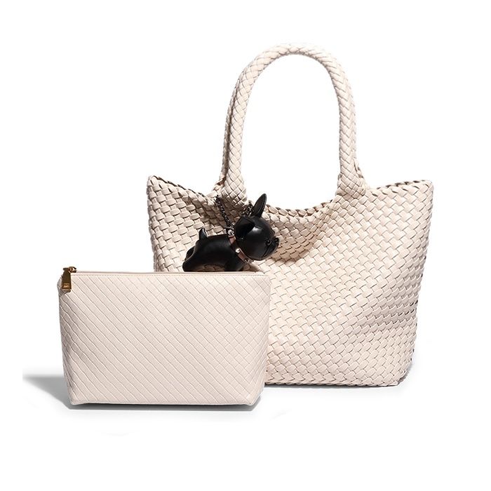 Bag in a bag bulldog handbag in Apricot