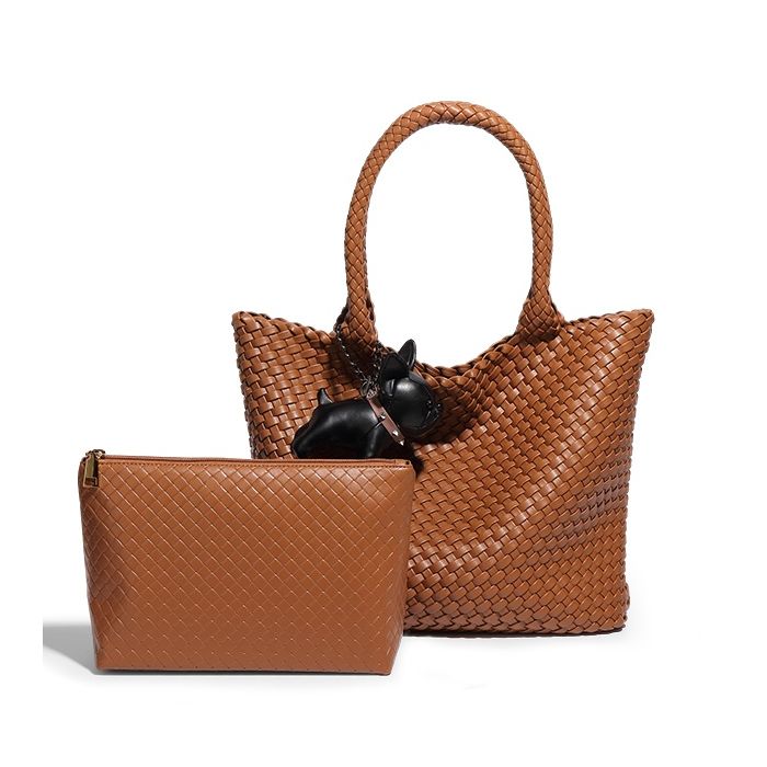 Bag in a bag bulldog handbag in Apricot