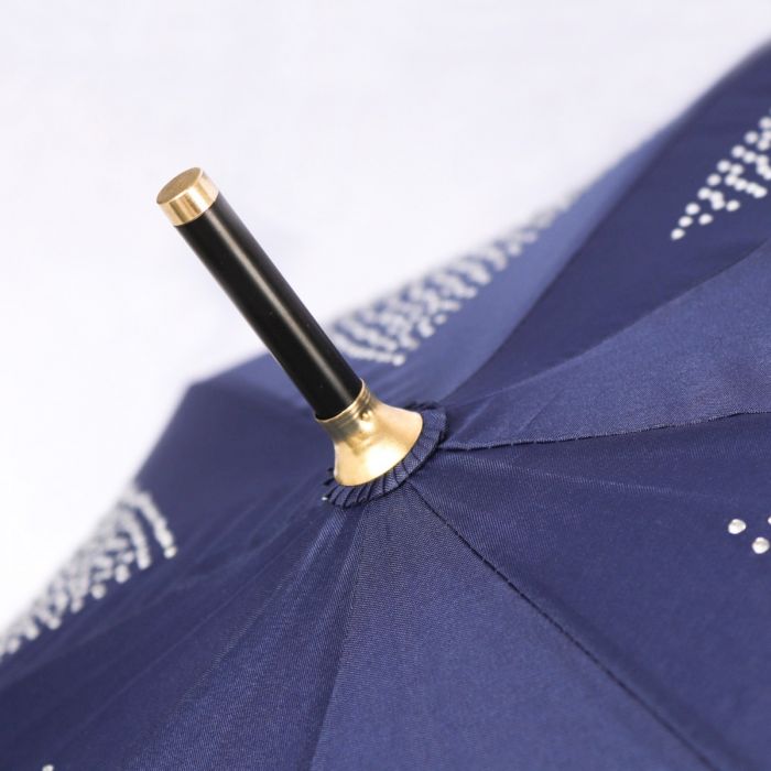 Umberella In Diamante Sparkle With Frills